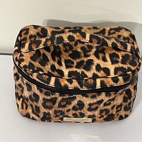 Marc New York Andrew Marc Leopard Cosmetic Toiletry Bag - Picture 3 of 10